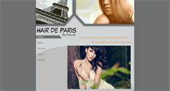 Desktop Screenshot of hairdeparis.com